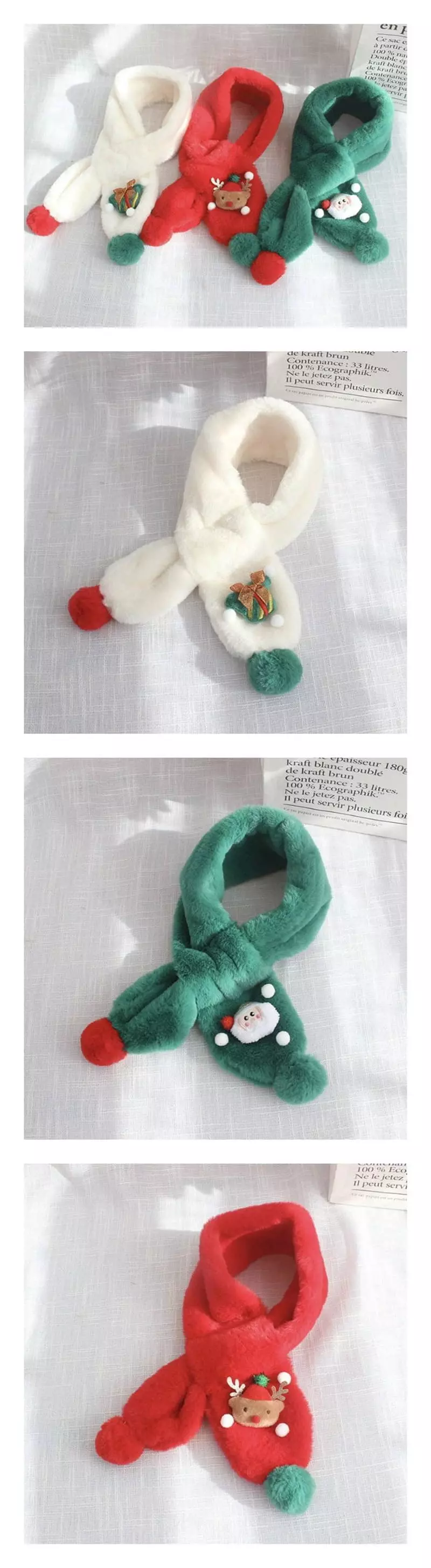 Miso - Korean Children Fashion - #designkidswear - Pompom Christmas Muffler
