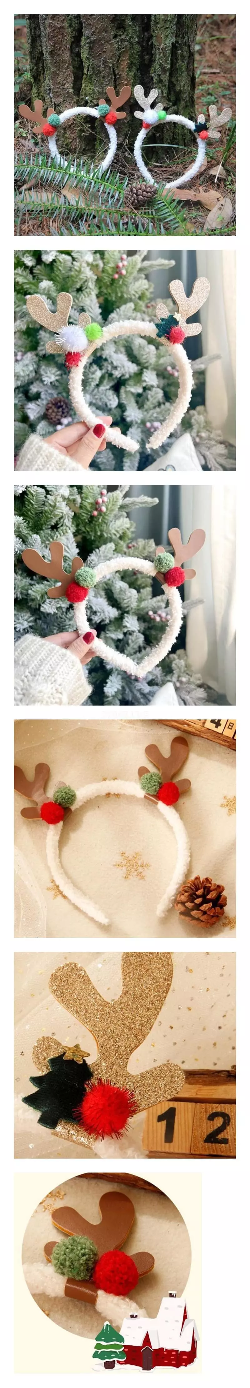 Miso - Korean Children Fashion - #kidsstore - Pompom Rudolf Hairband