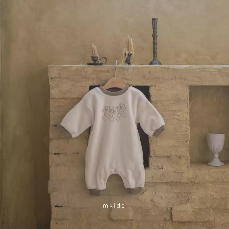 Mkids - Korean Baby Fashion - #babyfever - High Bear Bodysuit - 5