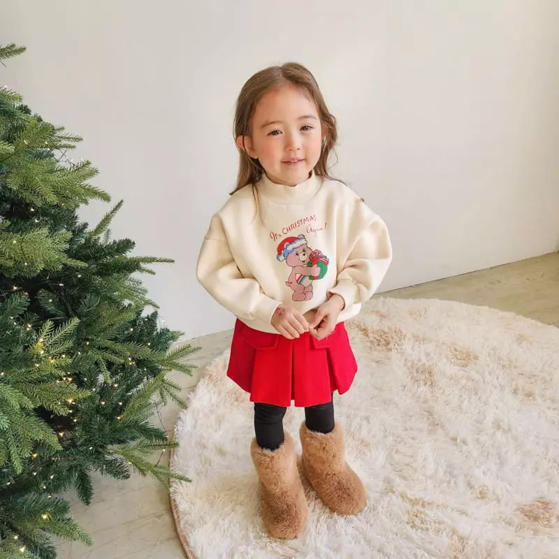 Momo Ann - Korean Children Fashion - #Kfashion4kids - Santa Bear Sweatshirt - 9