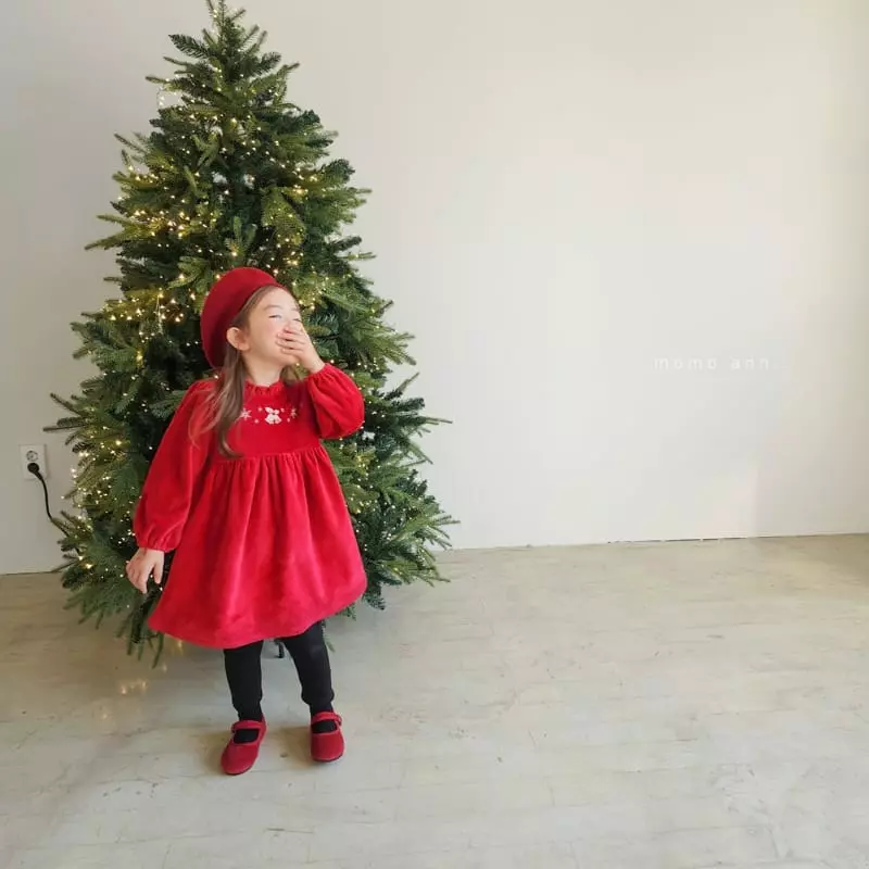 Momo Ann - Korean Children Fashion - #Kfashion4kids - Veloure One-piece - 5