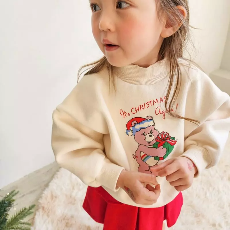 Momo Ann - Korean Children Fashion - #designkidswear - Santa Bear Sweatshirt - 4
