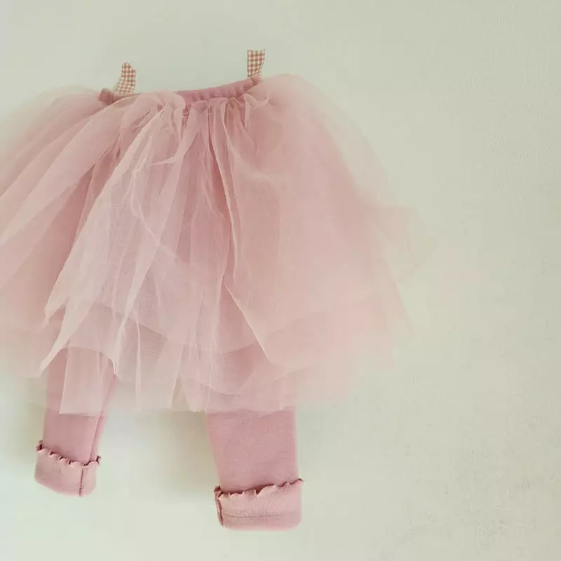 Momo Ann - Korean Children Fashion - #discoveringself - Fleece Sha Skirt Leggings