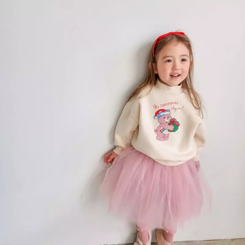 Momo Ann - Korean Children Fashion - #fashionkids - Santa Bear Sweatshirt - 5