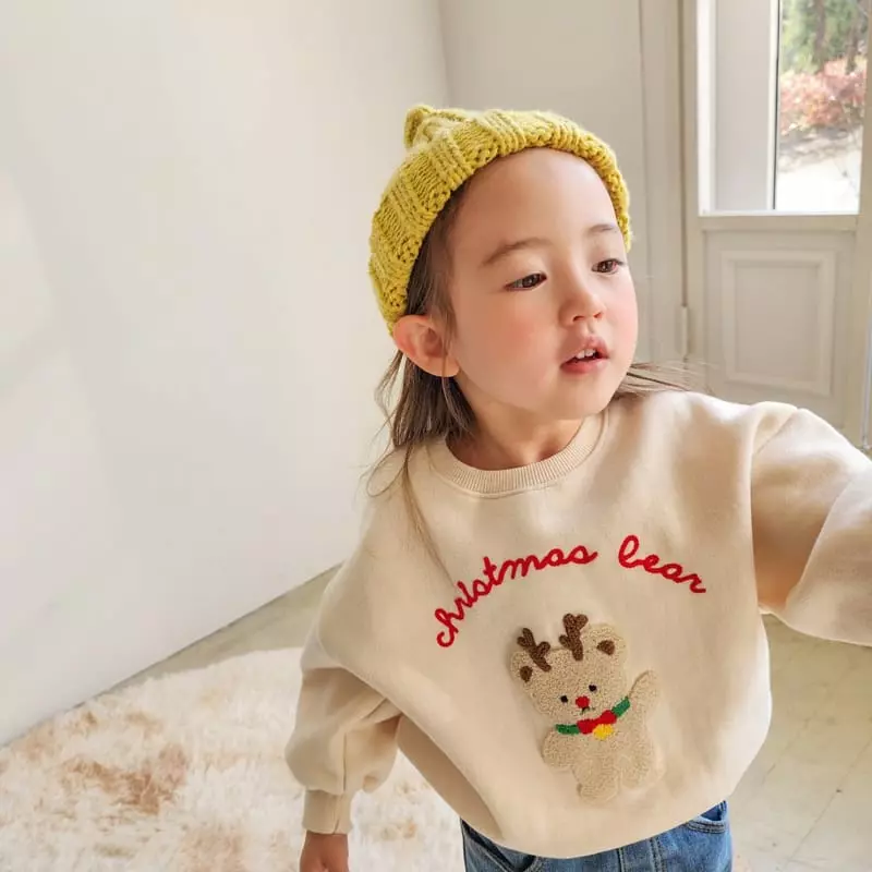 Momo Ann - Korean Children Fashion - #kidsshorts - Rudolf Sweatshirt - 5
