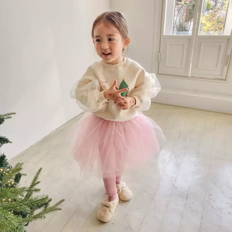 Momo Ann - Korean Children Fashion - #kidsshorts - Fleece Sha Skirt Leggings - 3