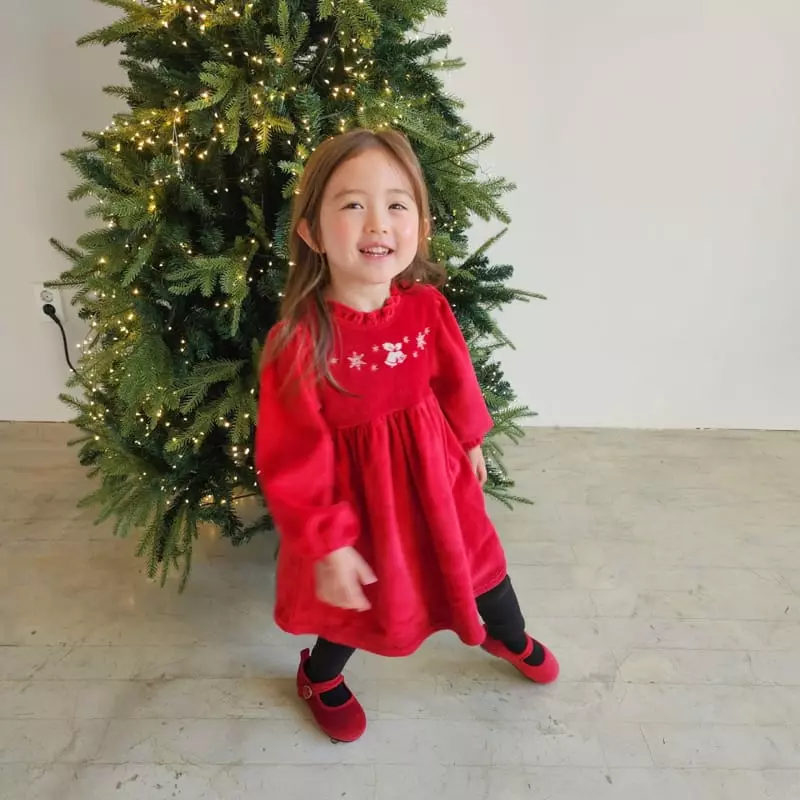 Momo Ann - Korean Children Fashion - #kidsshorts - Veloure One-piece - 2