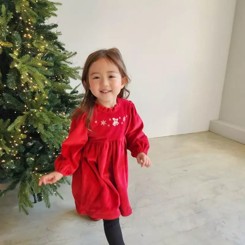 Momo Ann - Korean Children Fashion - #littlefashionista - Veloure One-piece - 6