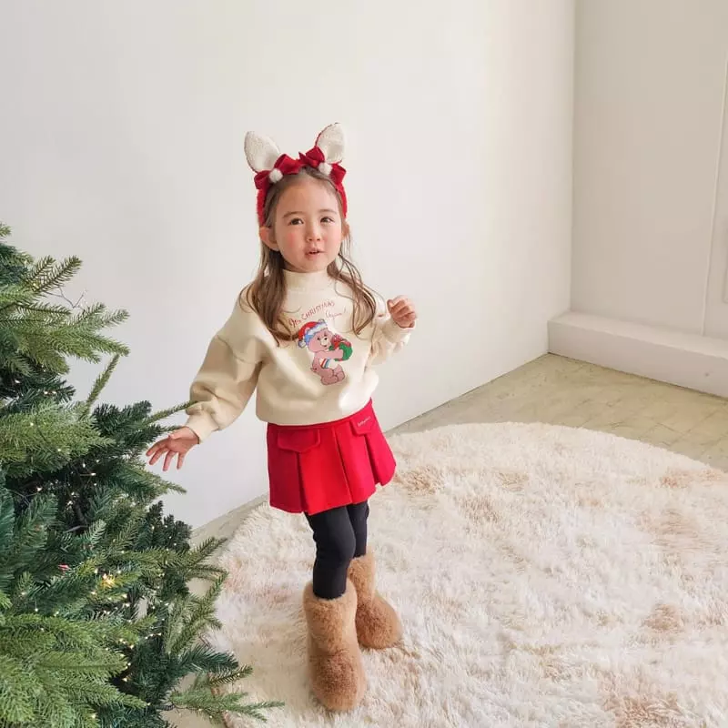 Momo Ann - Korean Children Fashion - #magicofchildhood - Santa Bear Sweatshirt - 11