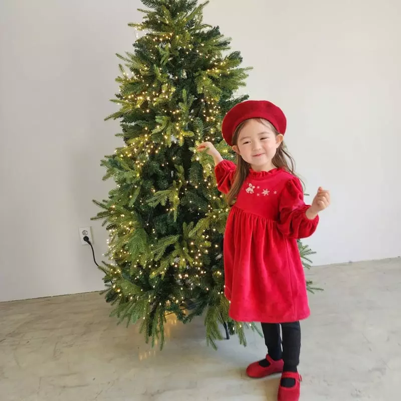 Momo Ann - Korean Children Fashion - #magicofchildhood - Veloure One-piece - 7