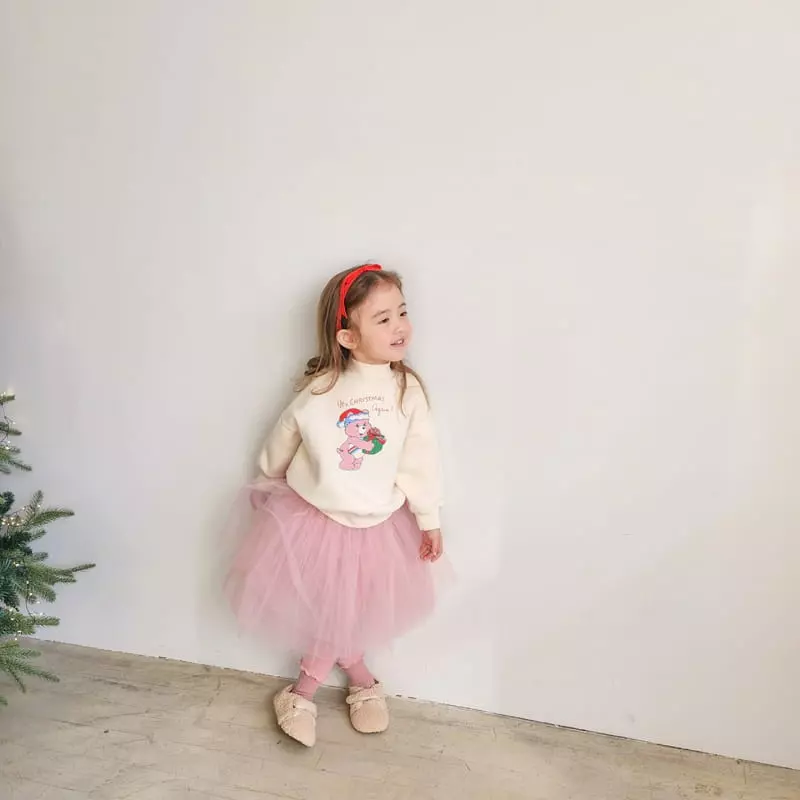 Momo Ann - Korean Children Fashion - #minifashionista - Fleece Sha Skirt Leggings - 9