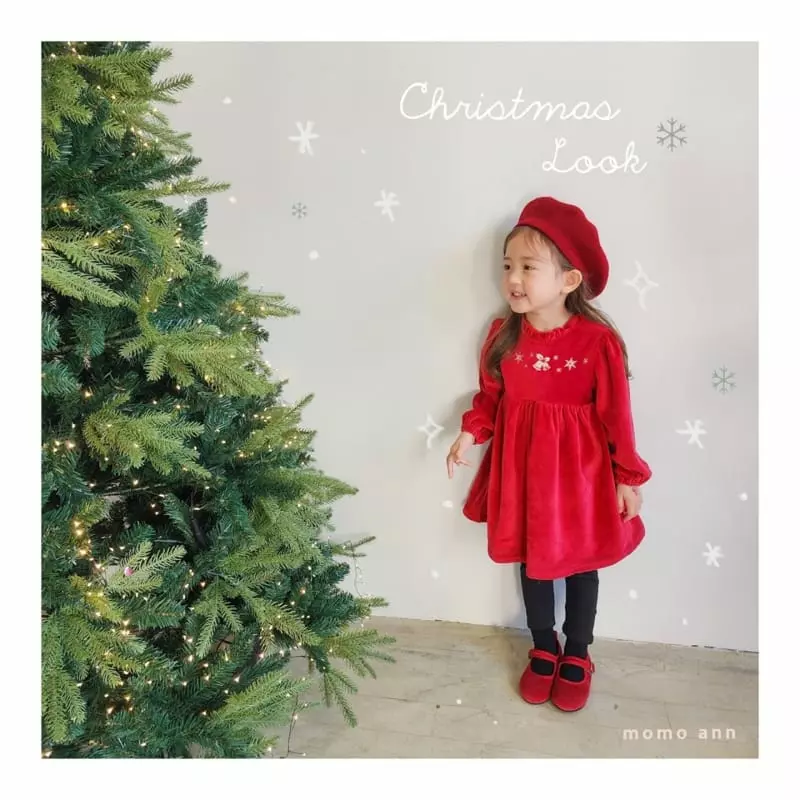 Momo Ann - Korean Children Fashion - #minifashionista - Veloure One-piece - 8