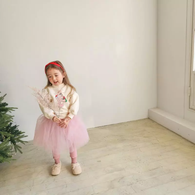 Momo Ann - Korean Children Fashion - #todddlerfashion - Fleece Sha Skirt Leggings - 11