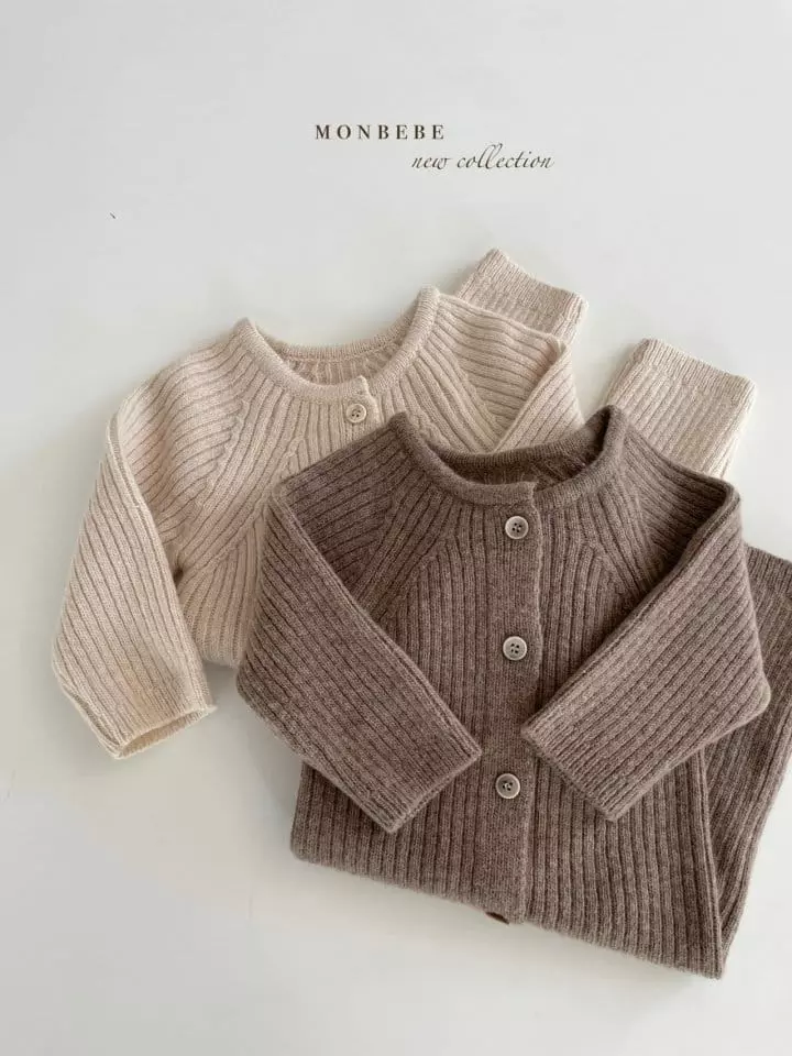 Monbebe - Korean Baby Fashion - #smilingbaby - Knit Rib Bodysuit - 4
