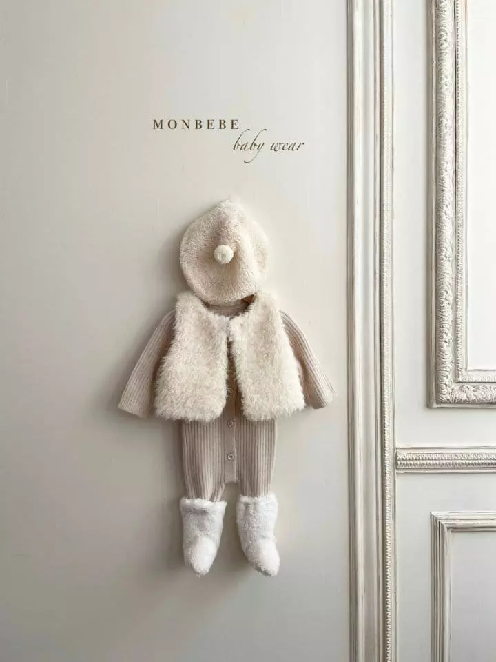 Monbebe - Korean Baby Fashion - #babyboutiqueclothing - Knit Rib Bodysuit - 5