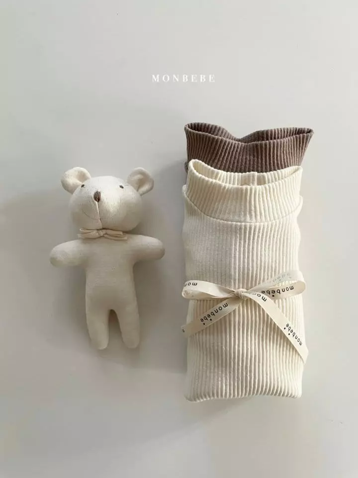 Monbebe - Korean Baby Fashion - #babyclothing - Fleece Rib Turtleneck Bodysuit - 10