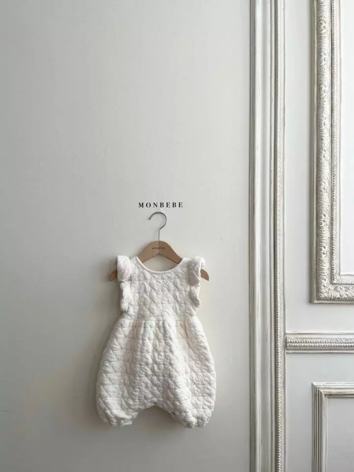Monbebe - Korean Baby Fashion - #babyclothing - Heart Quilting Bodysuuit - 10