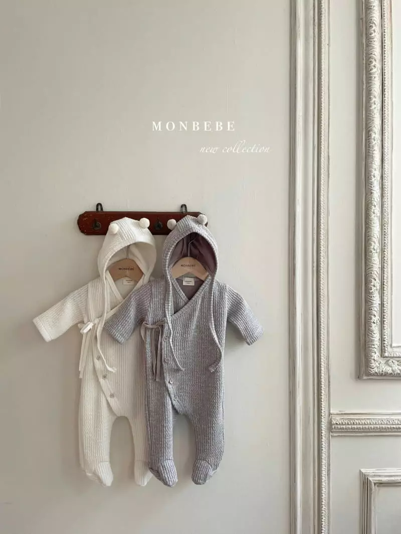 Monbebe - Korean Baby Fashion - #babyclothing - Magic Cozy Bodysuit with Bonnet - 6