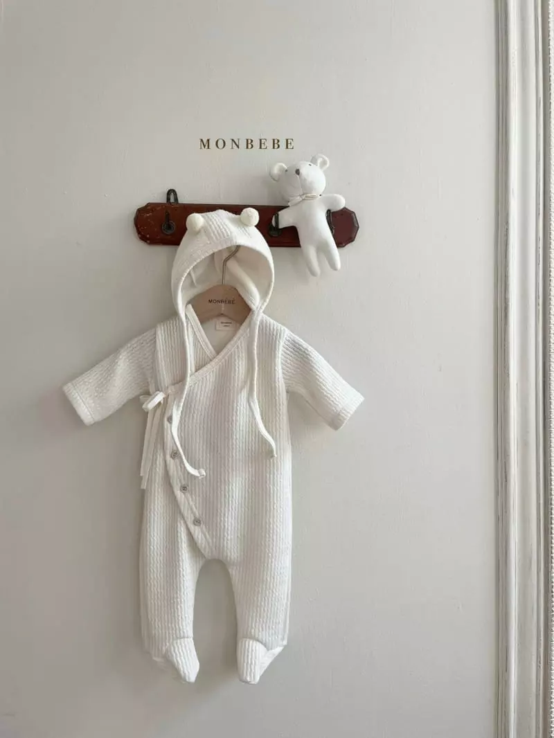 Monbebe - Korean Baby Fashion - #babyfashion - Magic Cozy Bodysuit with Bonnet - 7