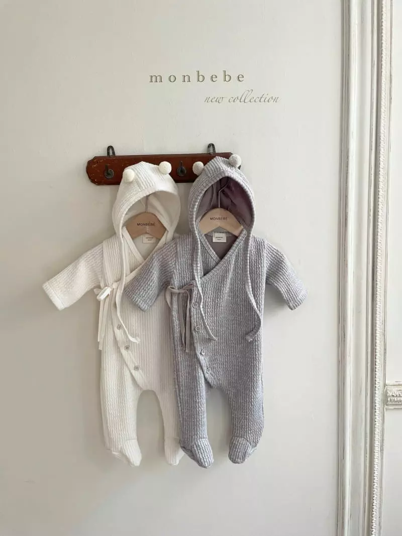 Monbebe - Korean Baby Fashion - #babyfever - Magic Cozy Bodysuit with Bonnet - 8