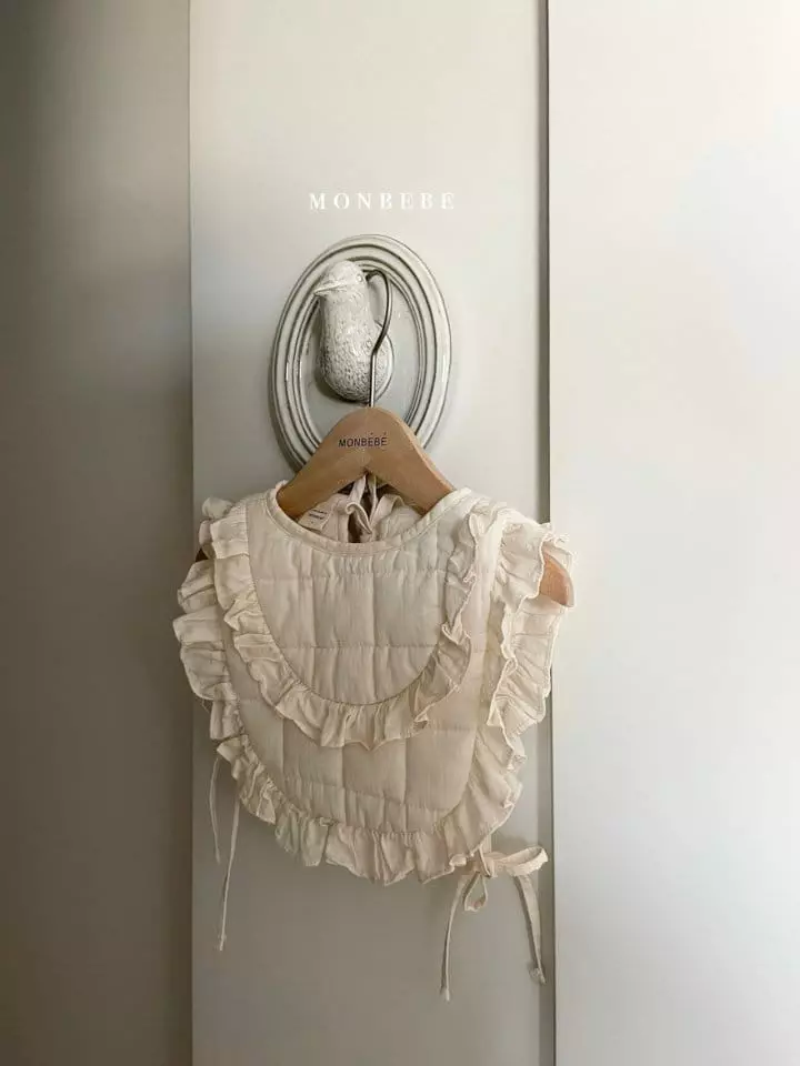 Monbebe - Korean Baby Fashion - #babygirlfashion - Padding Frill Vest - 2