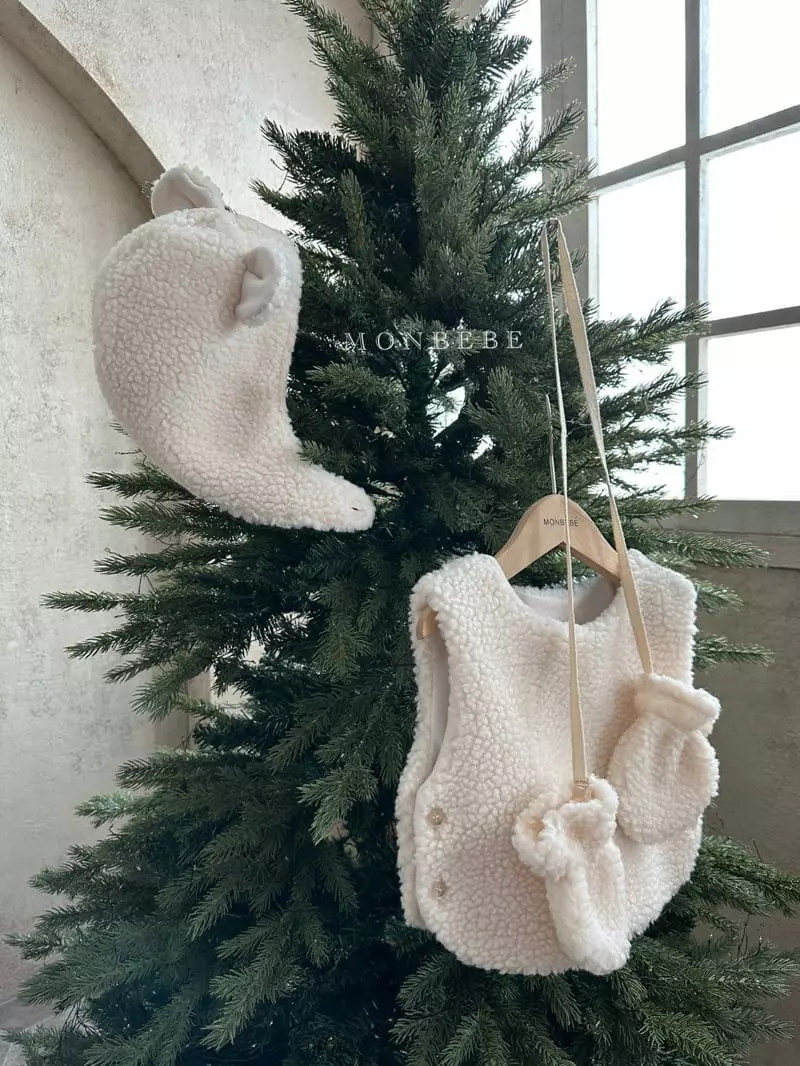 Monbebe - Korean Baby Fashion - #babylifestyle - Vear Bonnet Gloves Set - 9