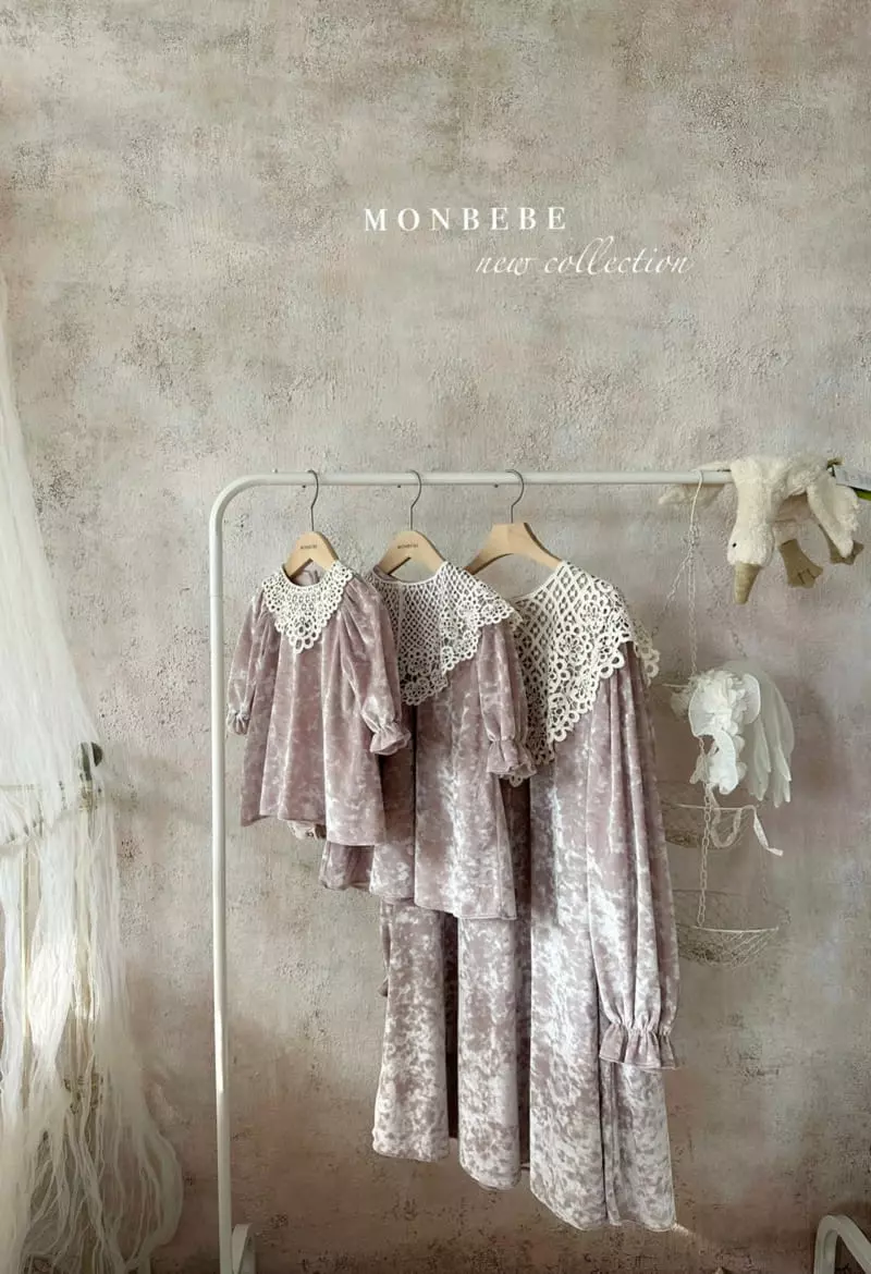 Monbebe - Korean Baby Fashion - #babylifestyle - Motive Velvet Bodysuit - 3