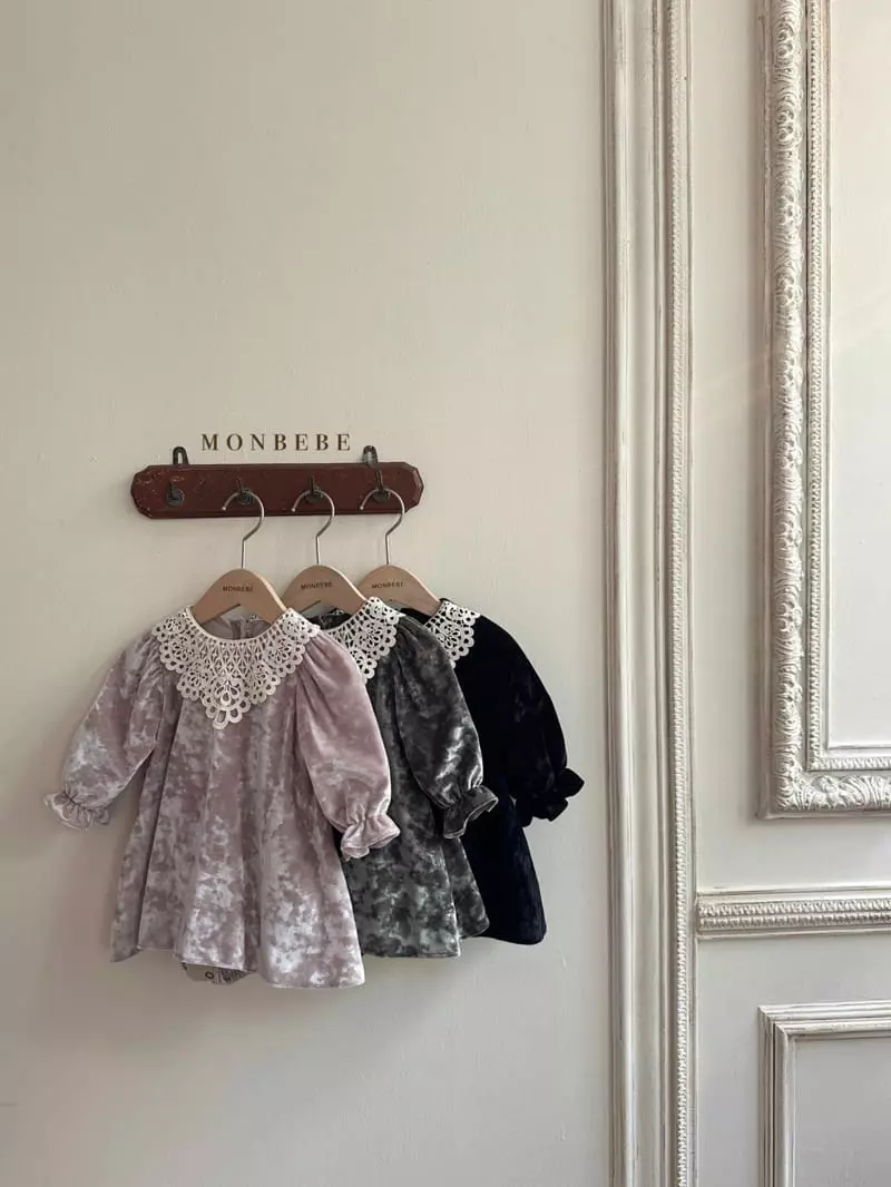 Monbebe - Korean Baby Fashion - #babylifestyle - Motive Velvet Bodysuit - 4