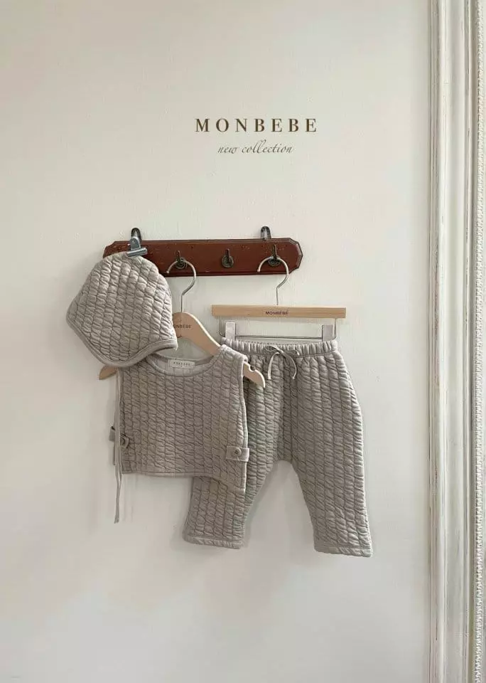 Monbebe - Korean Baby Fashion - #babyootd - Bebe Quilting Set - 2
