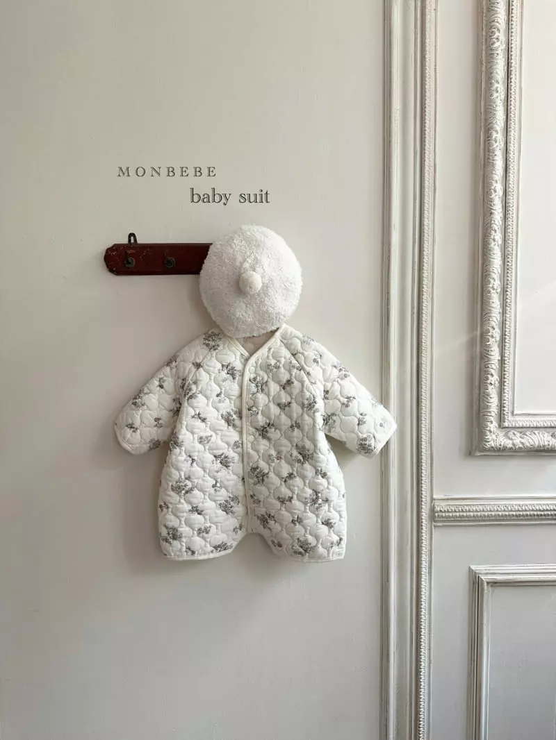 Monbebe - Korean Baby Fashion - #babyootd - Garden Quilting Bodysuit - 3