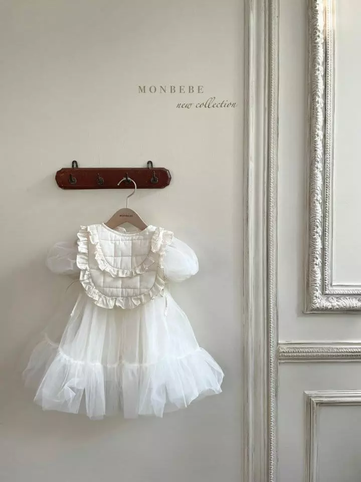 Monbebe - Korean Baby Fashion - #babyoutfit - Padding Frill Vest - 6