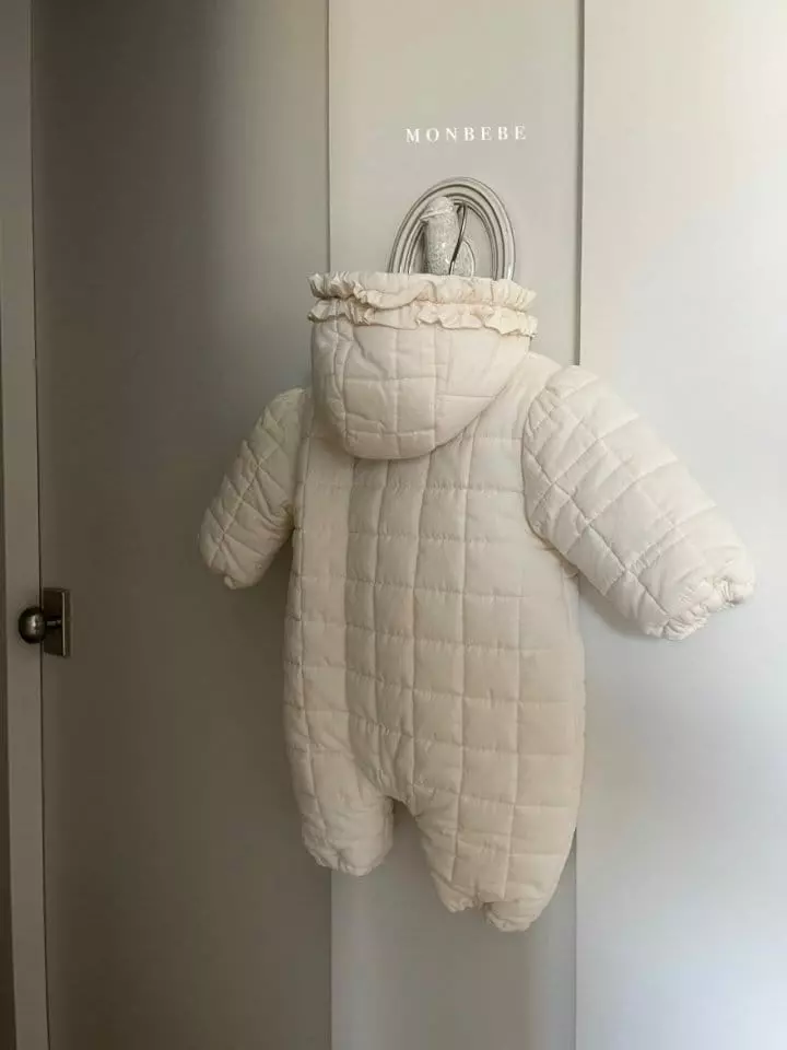 Monbebe - Korean Baby Fashion - #babyoutfit - Bebe Frill Padding Bodysuit - 3
