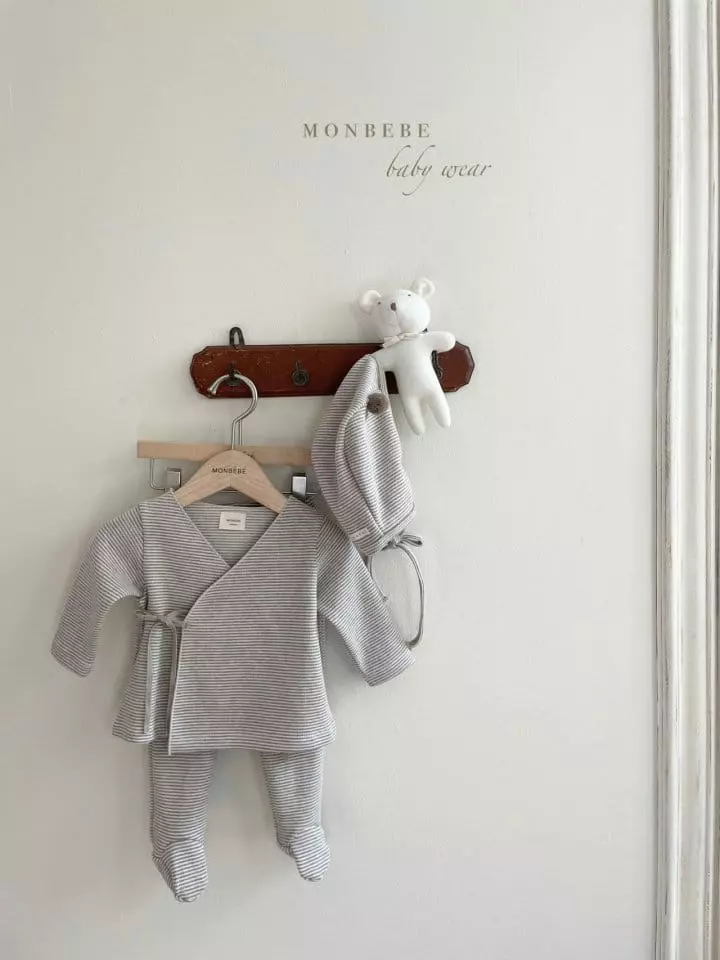 Monbebe - Korean Baby Fashion - #babywear - Miky Bebe Set - 3