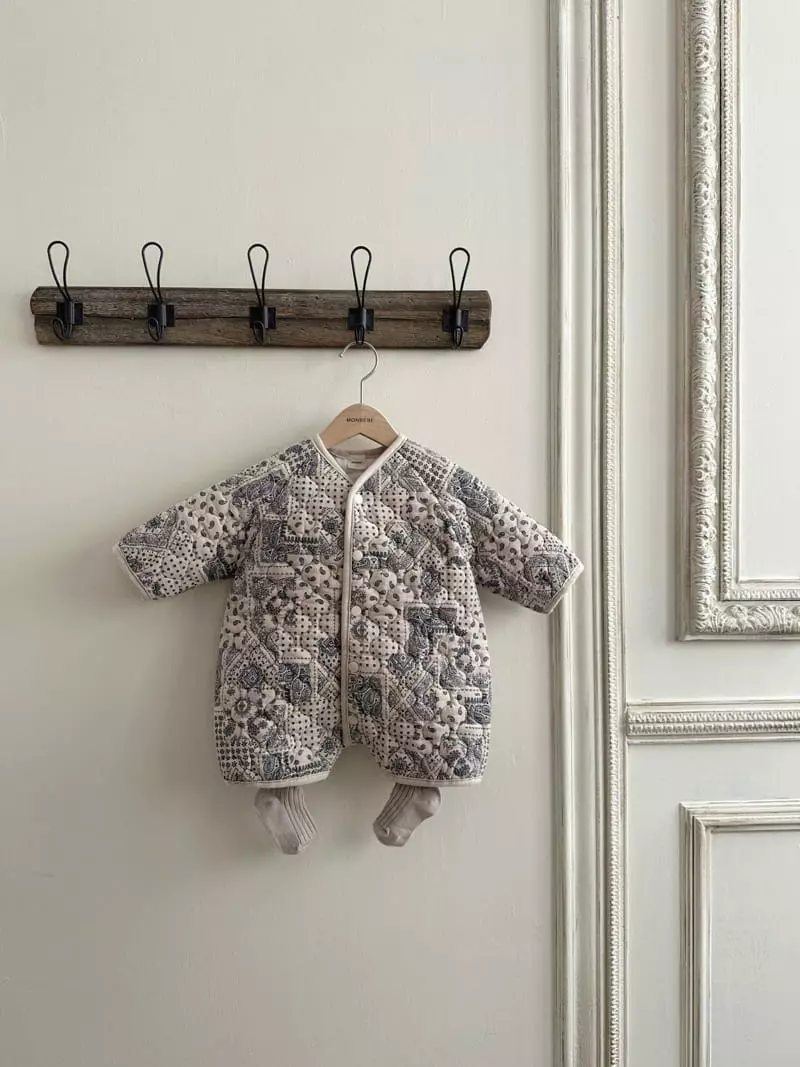 Monbebe - Korean Baby Fashion - #babywear - Garden Quilting Bodysuit - 6