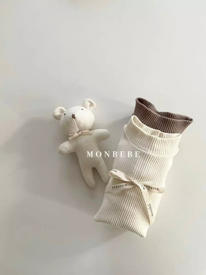 Monbebe - Korean Baby Fashion - #onlinebabyboutique - Fleece Rib Turtleneck Bodysuit - 5