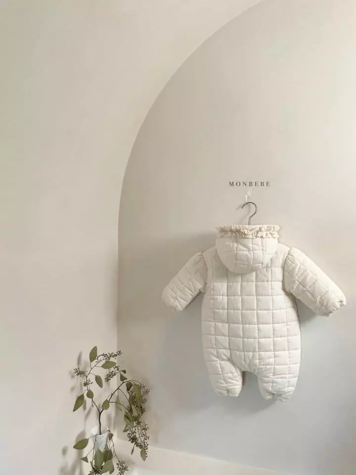 Monbebe - Korean Baby Fashion - #onlinebabyboutique - Bebe Frill Padding Bodysuit - 6