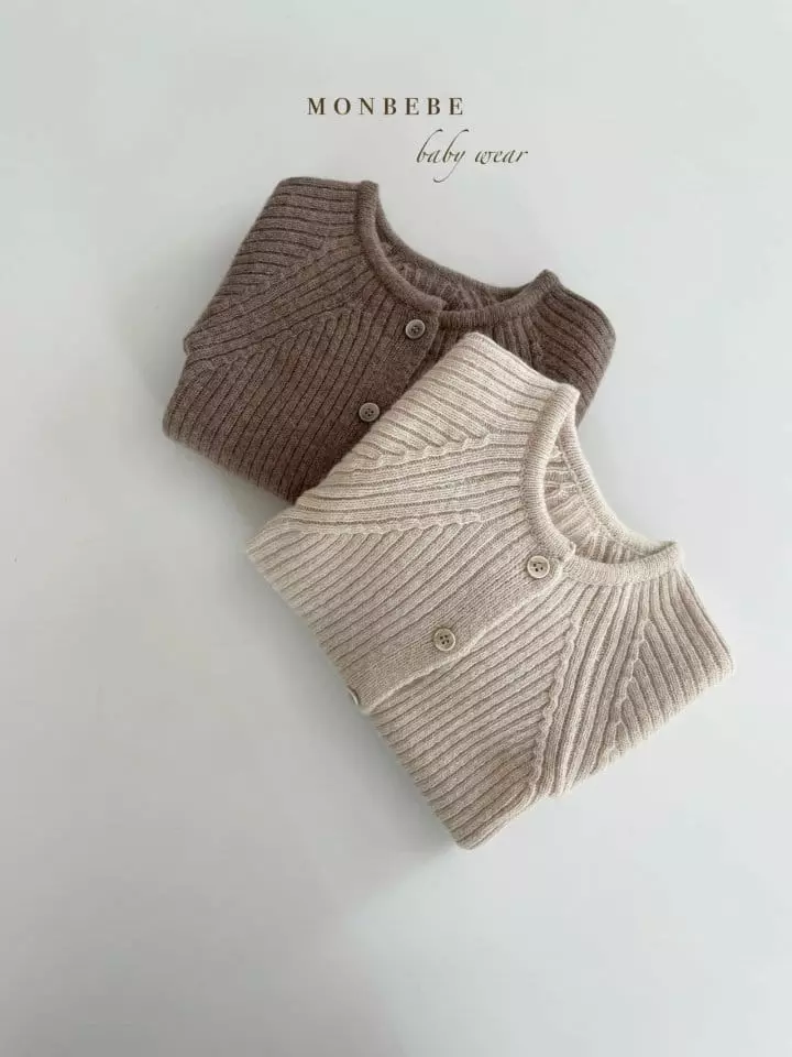 Monbebe - Korean Baby Fashion - #onlinebabyshop - Knit Rib Bodysuit - 2