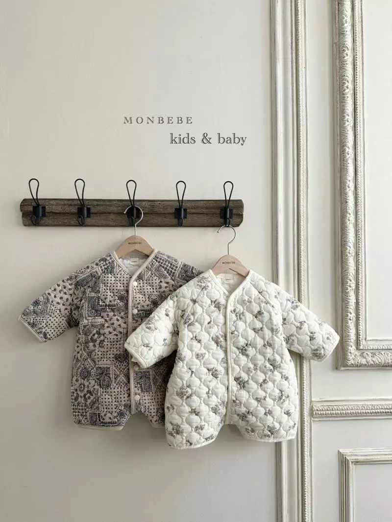 Monbebe - Korean Baby Fashion - #onlinebabyshop - Garden Quilting Bodysuit - 8