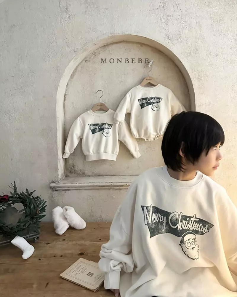 Monbebe - Korean Children Fashion - #designkidswear - Merry Sweatshirt - 12