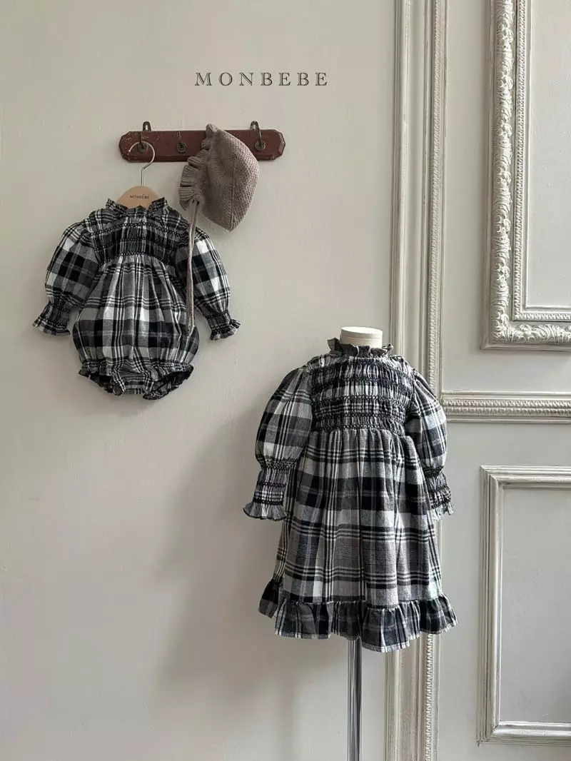 Monbebe - Korean Children Fashion - #designkidswear - Royal Check One-piece - 11