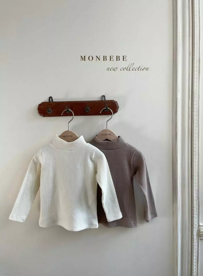 Monbebe - Korean Children Fashion - #littlefashionista - Fleece Rib Turtleneck