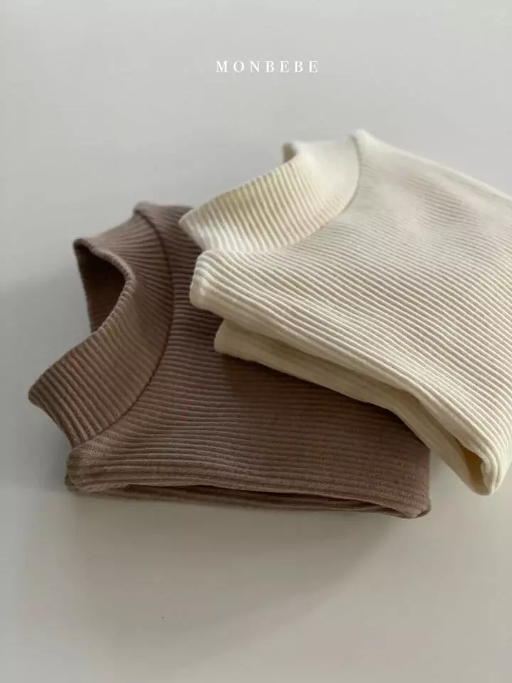 Monbebe - Korean Children Fashion - #magicofchildhood - Fleece Rib Turtleneck - 2