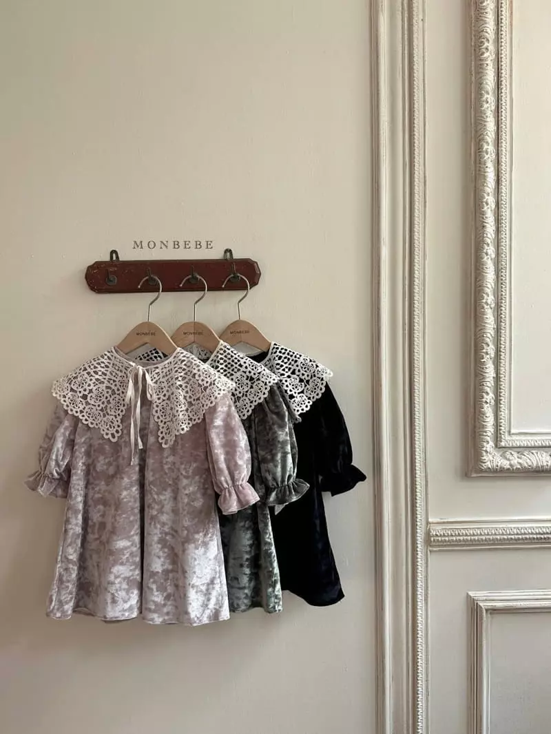Monbebe - Korean Children Fashion - #minifashionista - Cape Velvet One-piece