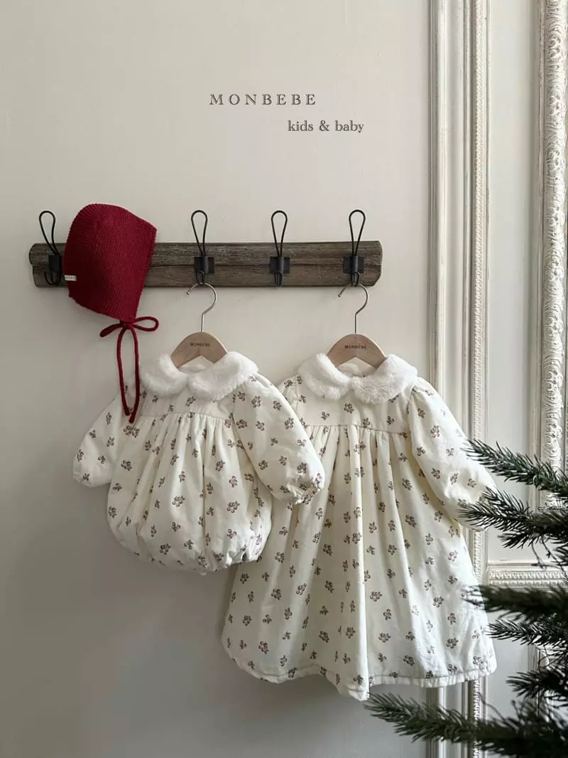 Monbebe - Korean Children Fashion - #prettylittlegirls - CU Ribbon Bonding One-piece - 2