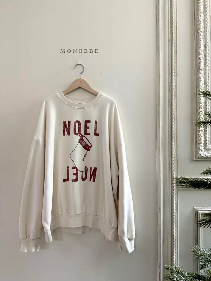 Monbebe - Korean Women Fashion - #momslook - Noel Sweatshirt Mom