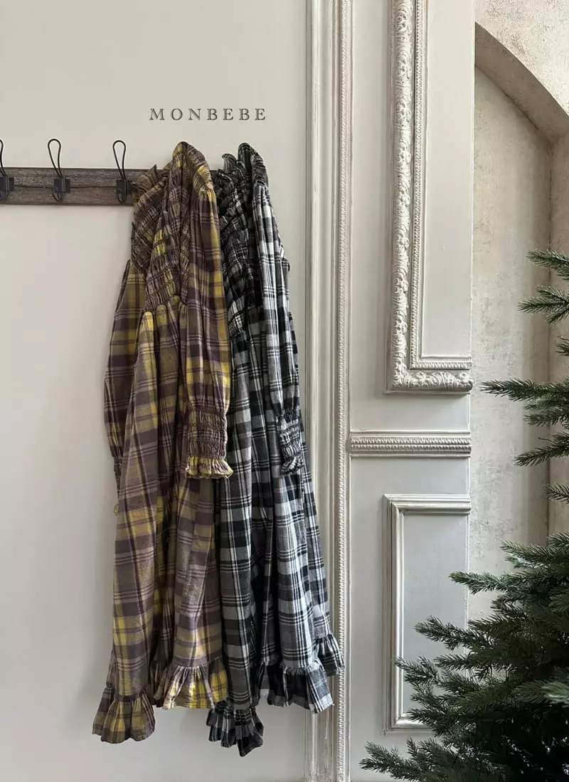 Monbebe - Korean Women Fashion - #shopsmall - Mom Royal Check One-piece