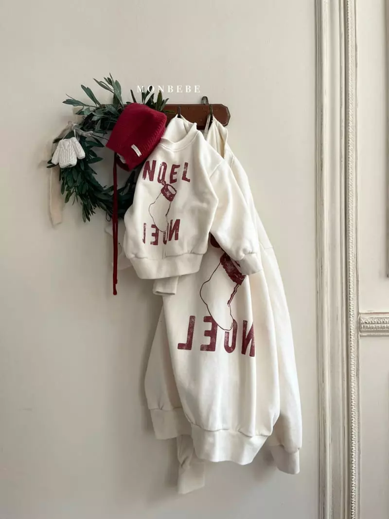 Monbebe - Korean Women Fashion - #vintagekidsstyle - Noel Sweatshirt Mom - 5