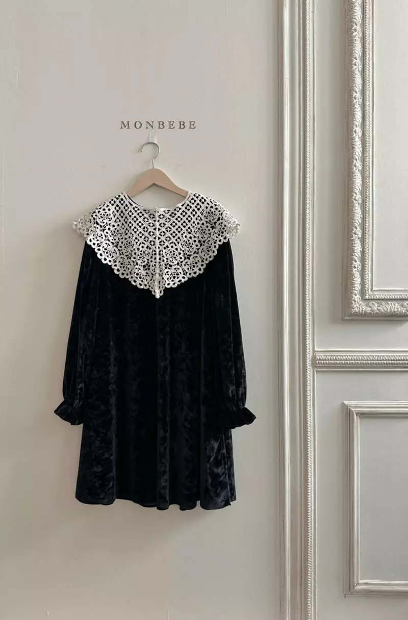 Monbebe - Korean Women Fashion - #womensfashion - Cape Velvet One-piece Mom - 10