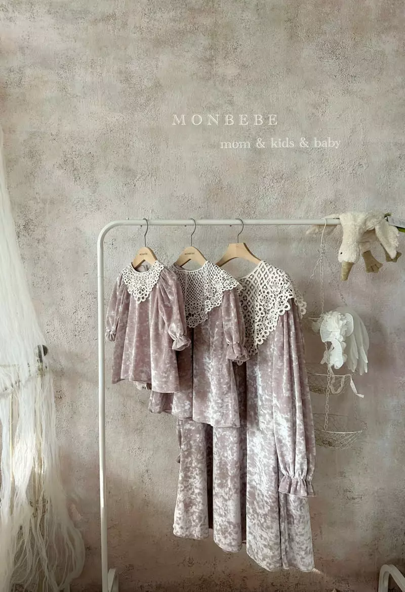 Monbebe - Korean Women Fashion - #womensfashion - Cape Velvet One-piece Mom - 8