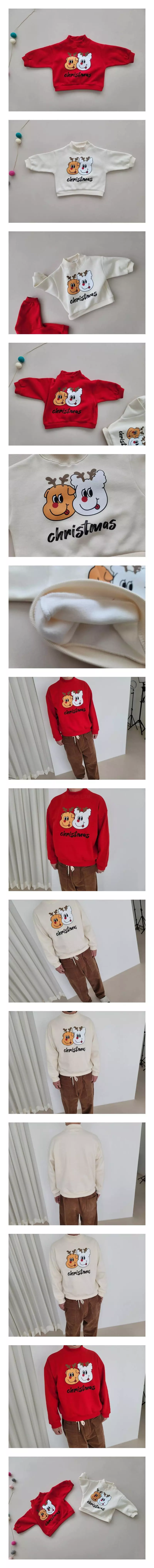 Moran - Korean Women Fashion - #momslook - Mom Rudolf Sweatshirt 